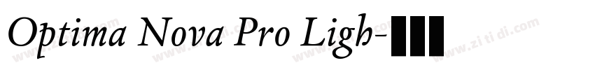 Optima Nova Pro Ligh字体转换